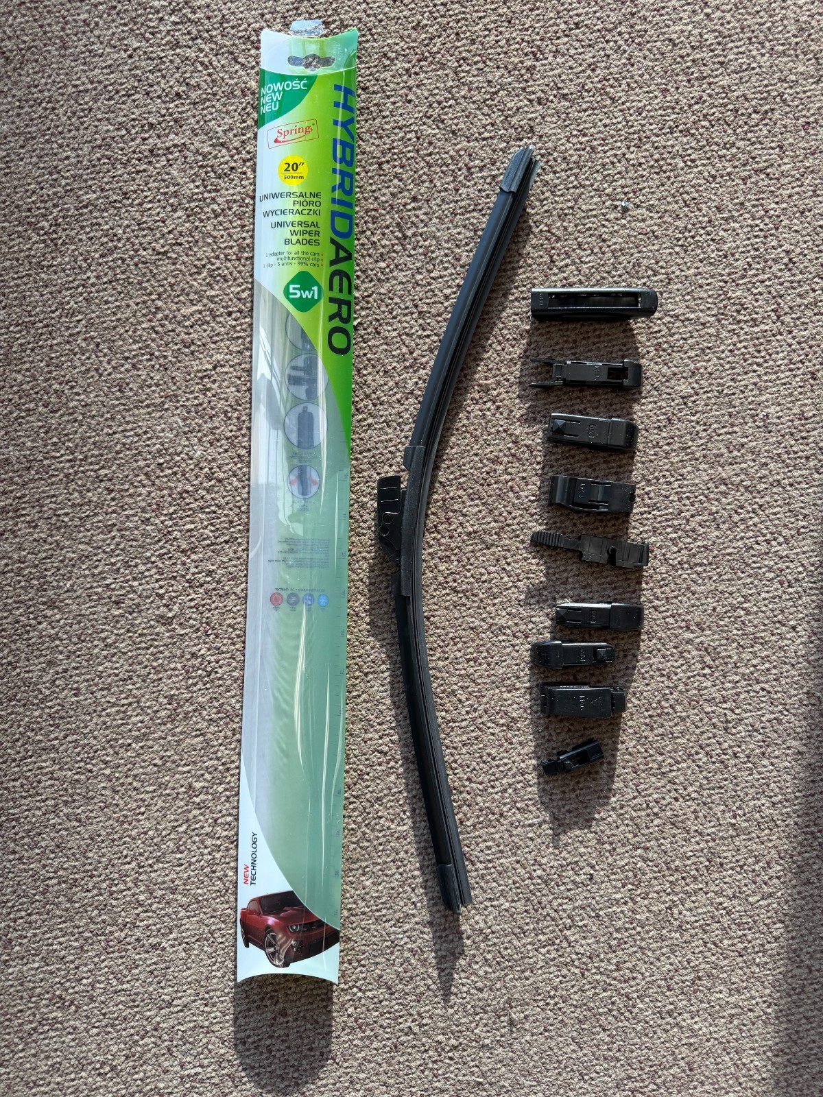 50 pcs Bulk 20" Universal Wiper Blades  Master Case