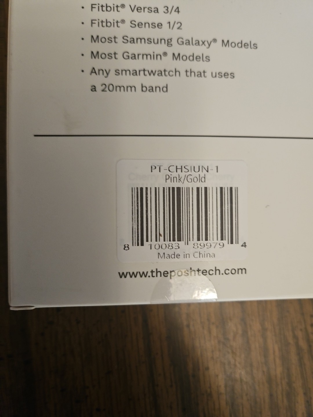 Posh Tech 2pk Smart Watch Band Set, Universal Fit for Apple Watch,