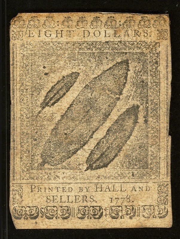 1778 American Revolution Continental Currency, Colonial Bank Note CC-81 PMG XF40