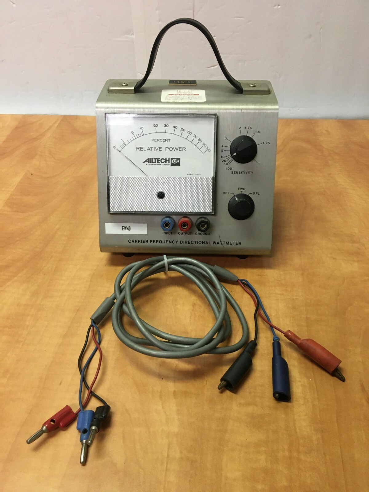 Aitech 804 Cutler Hammer Carrier Frequency Directional Wattmeter FW40 Untested