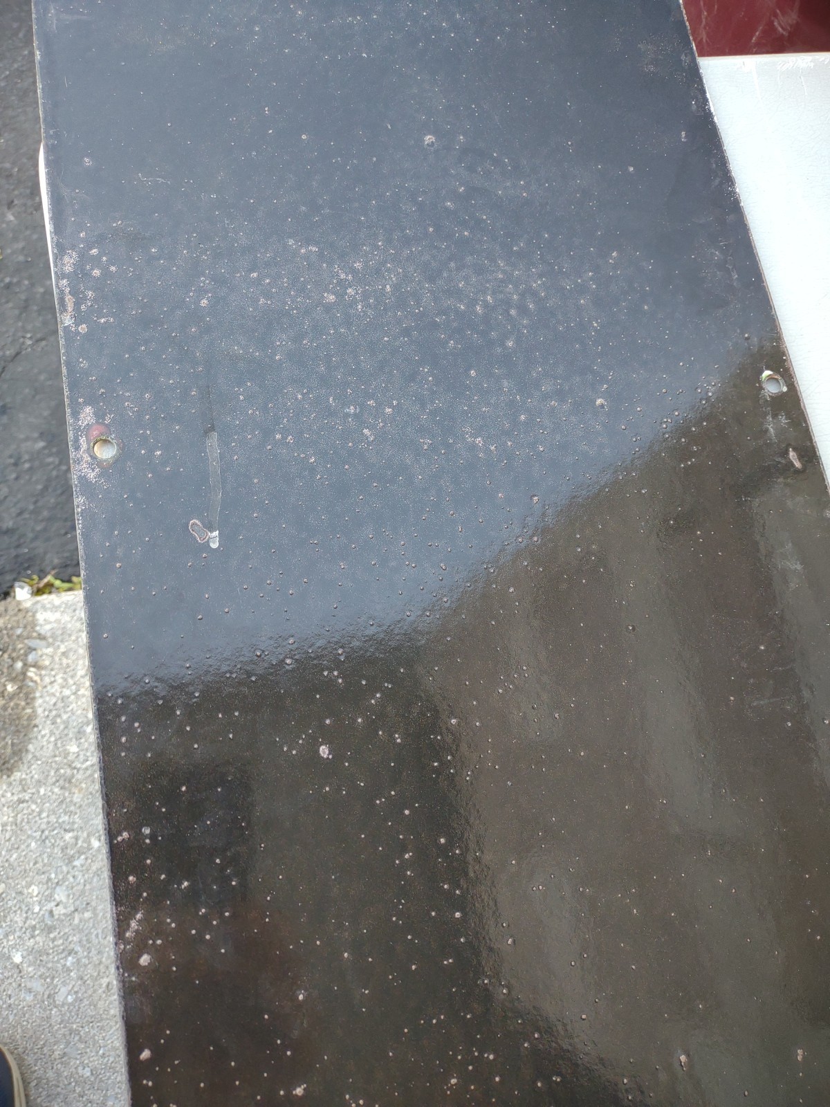 VINTAGE RARE LARGE SINCLAIR GASOLINE) 1-PIECE PORCELAIN DEALER SIGN (6FT LONG)