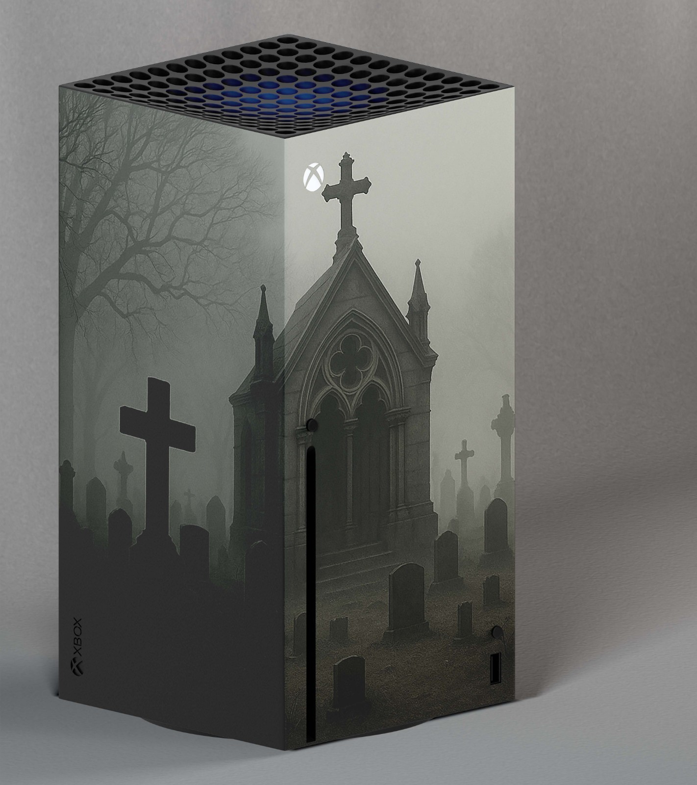 Xbox Series X Console & Controller Vinyl Skin Wrap – Cemetery