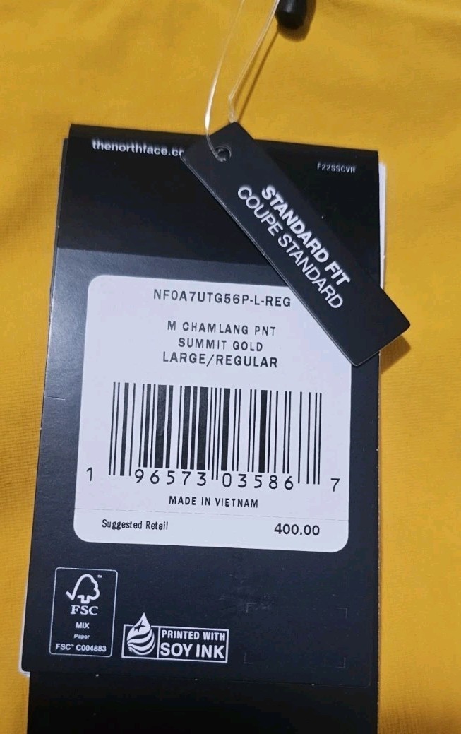 The North Face Summit Series Chamlang FUTURELIGHT Pants Gold Men SZ L Reg NWT