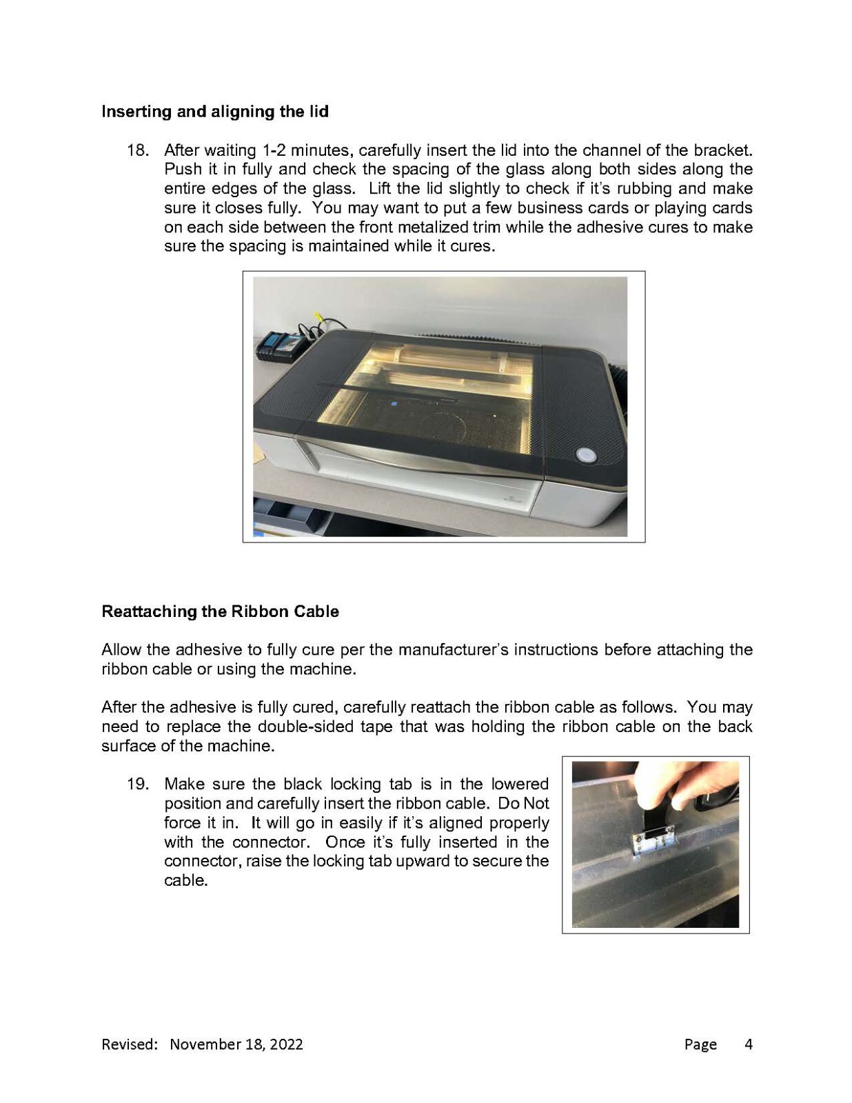 New GLOWFORGE Aftermarket LID Hinge Repair Bracket, All Metal Construction