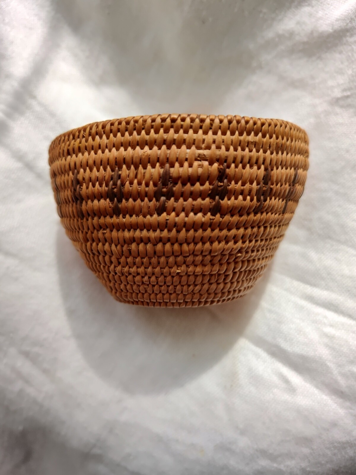 Unusual Havasupai Basket Cup with Tray/Saucer - cute, un-damaged basket set