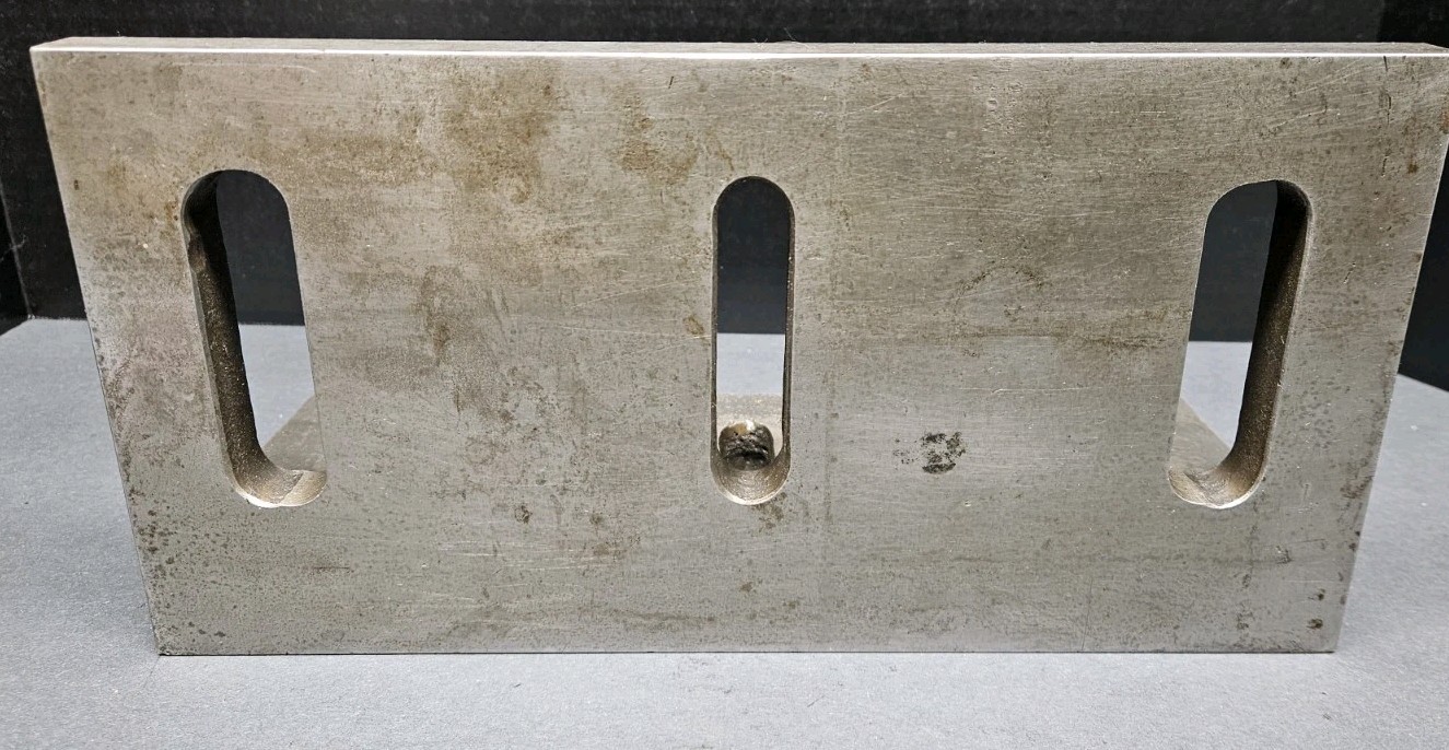 Challenge USA! 12" x 6" x 5" Angle Plate Slotted Webbed B1486 Machinist Fixture