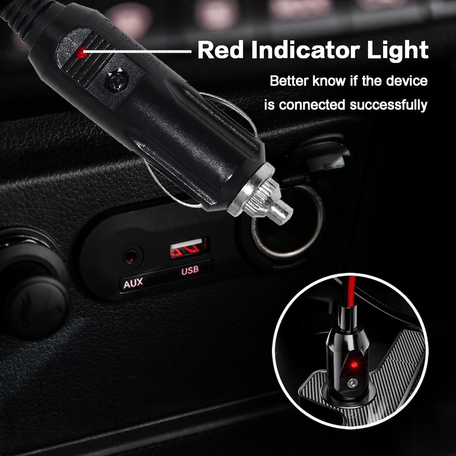 2x Radio Power Cord Cable with 12V Cigarette Lighter Plug For Midland Galaxy