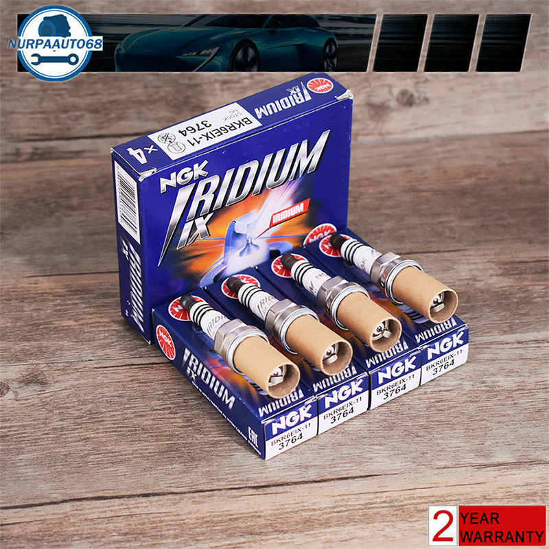 4PCS BKR6EIX-11 NGK 3764 Spark Plugs Iridium IX BKR6EIX11 US FREE SHIPPING