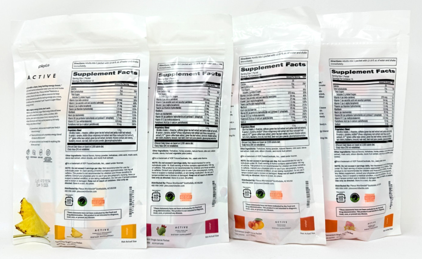 Plexus Active Energy + Focus 15 Single Serve Packets New/Sealed CHOOSE FLAVOR
