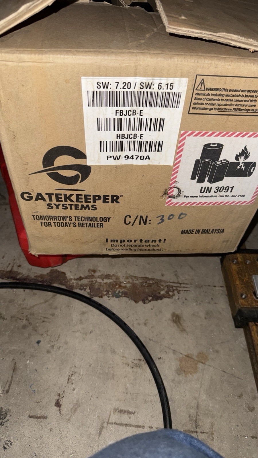 20 - Gatekeeper Smart Wheel Caster 5 inch W-9470B-C / Case Pack Of 20