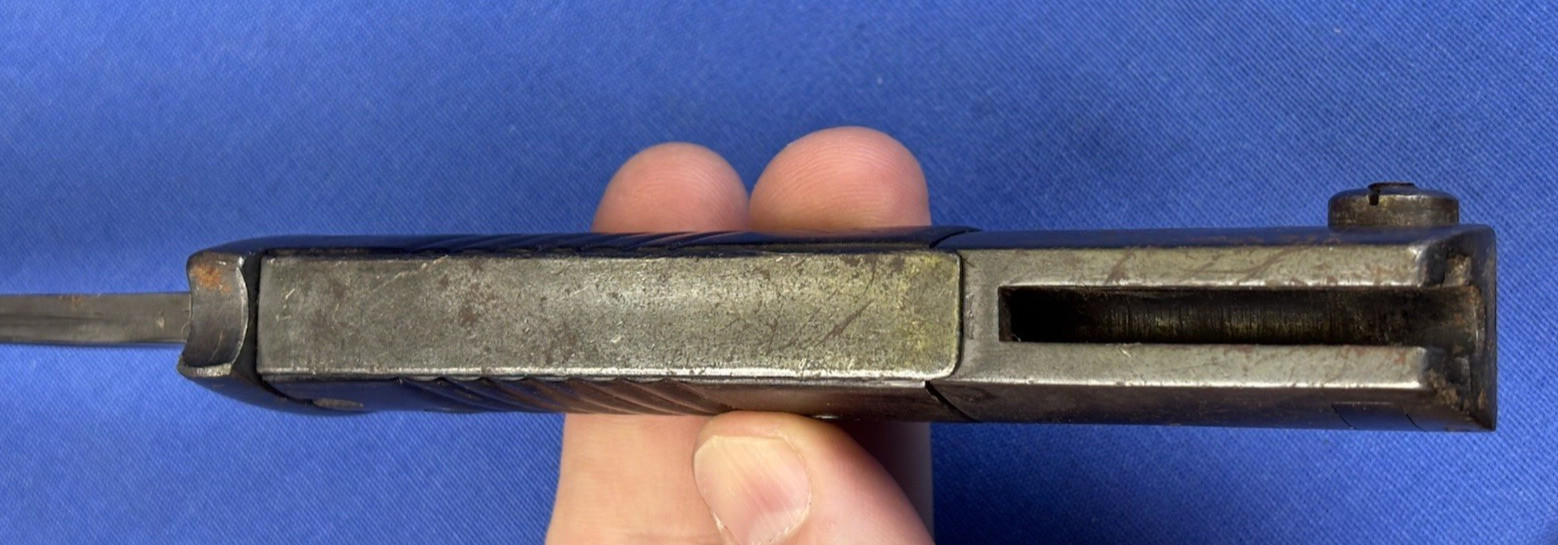 Vintage 1940 German WWII E. Pack & Sohn Bayonet & Scabbard Matching Number Frog