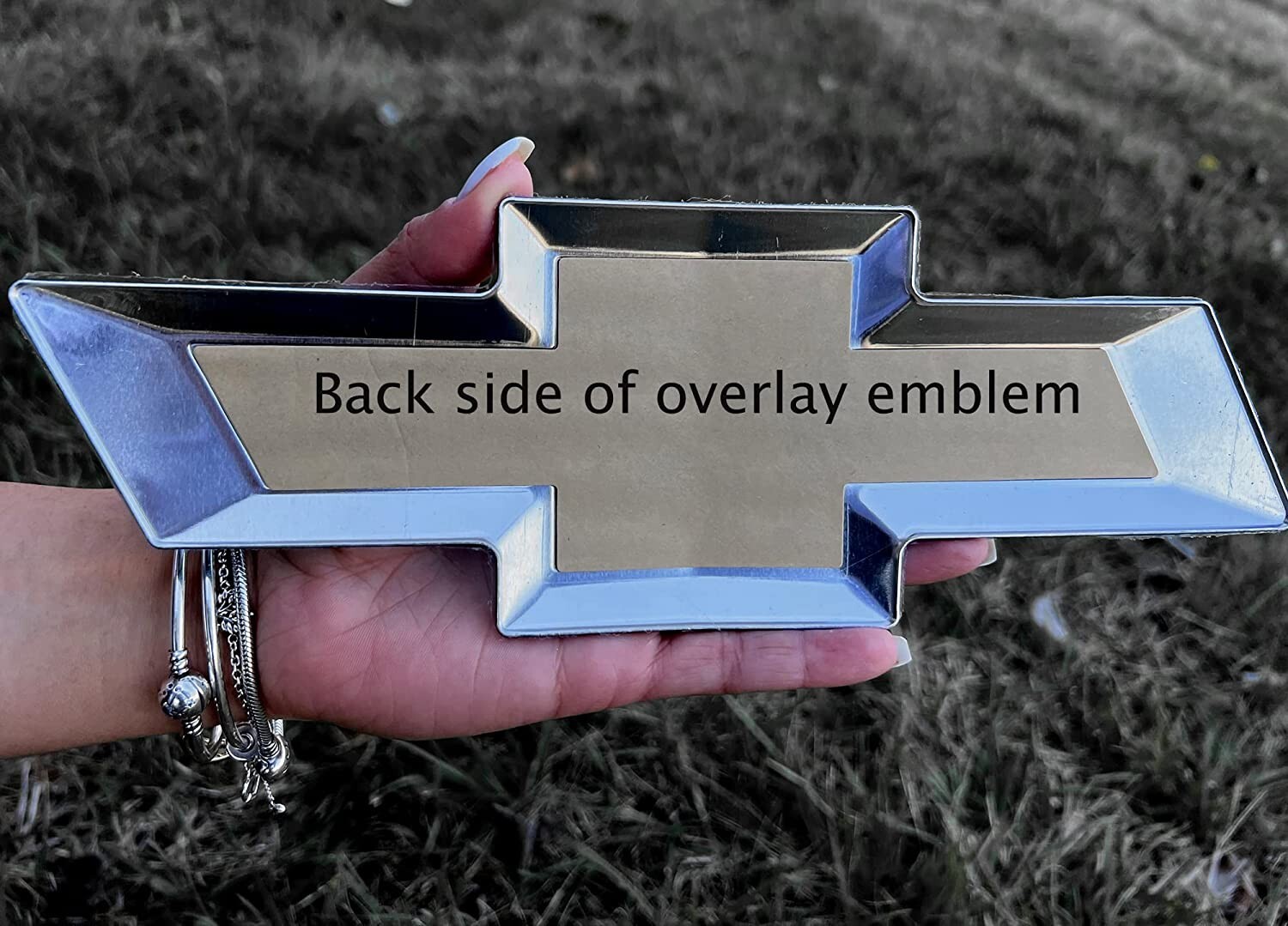 Bowtie Overlay Metal Flag Emblem Compatible with 2022-2024 Silverado 1500