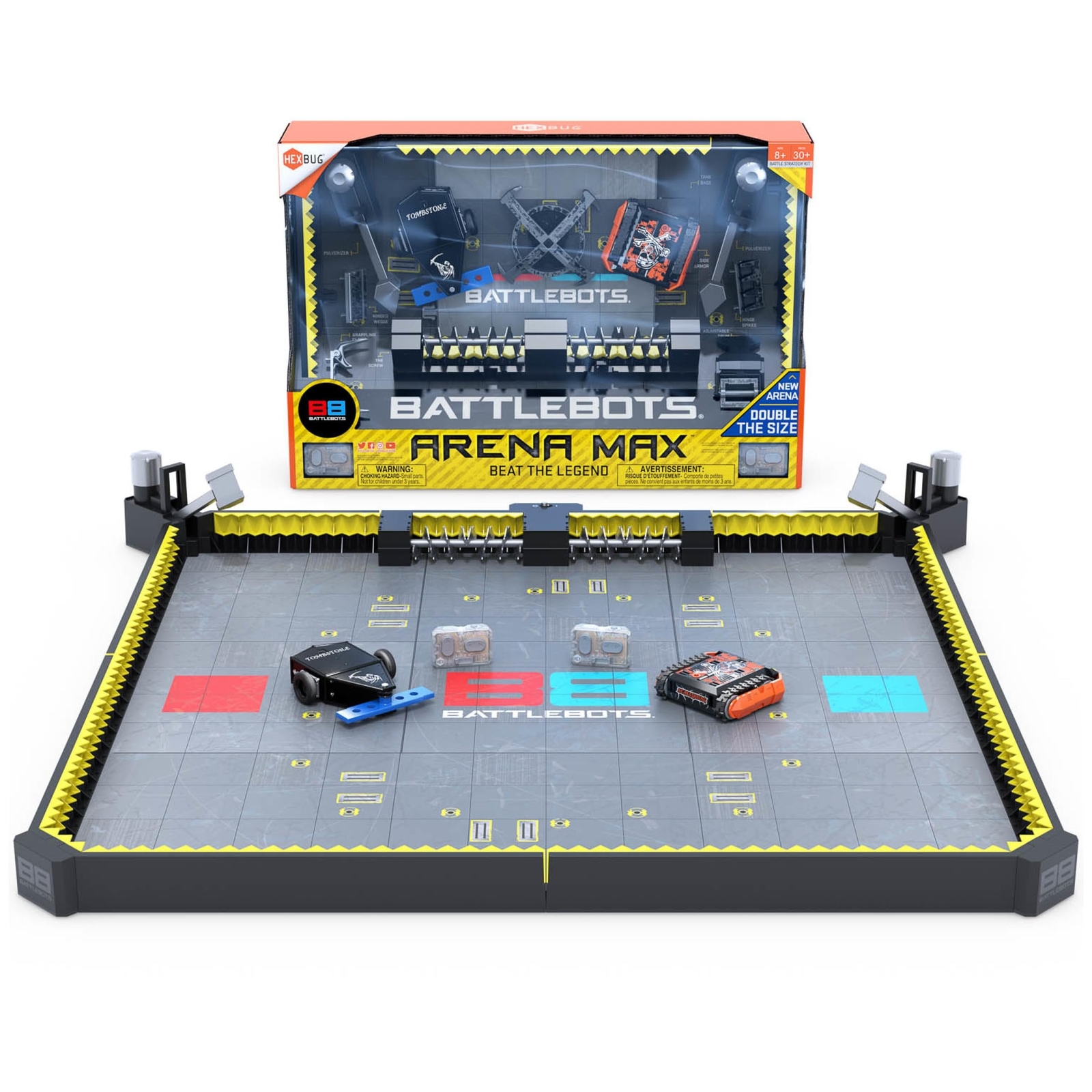 HEXBUG BattleBots Arena MAX, Multiplayer Robot Board Game for Kids, Remote...