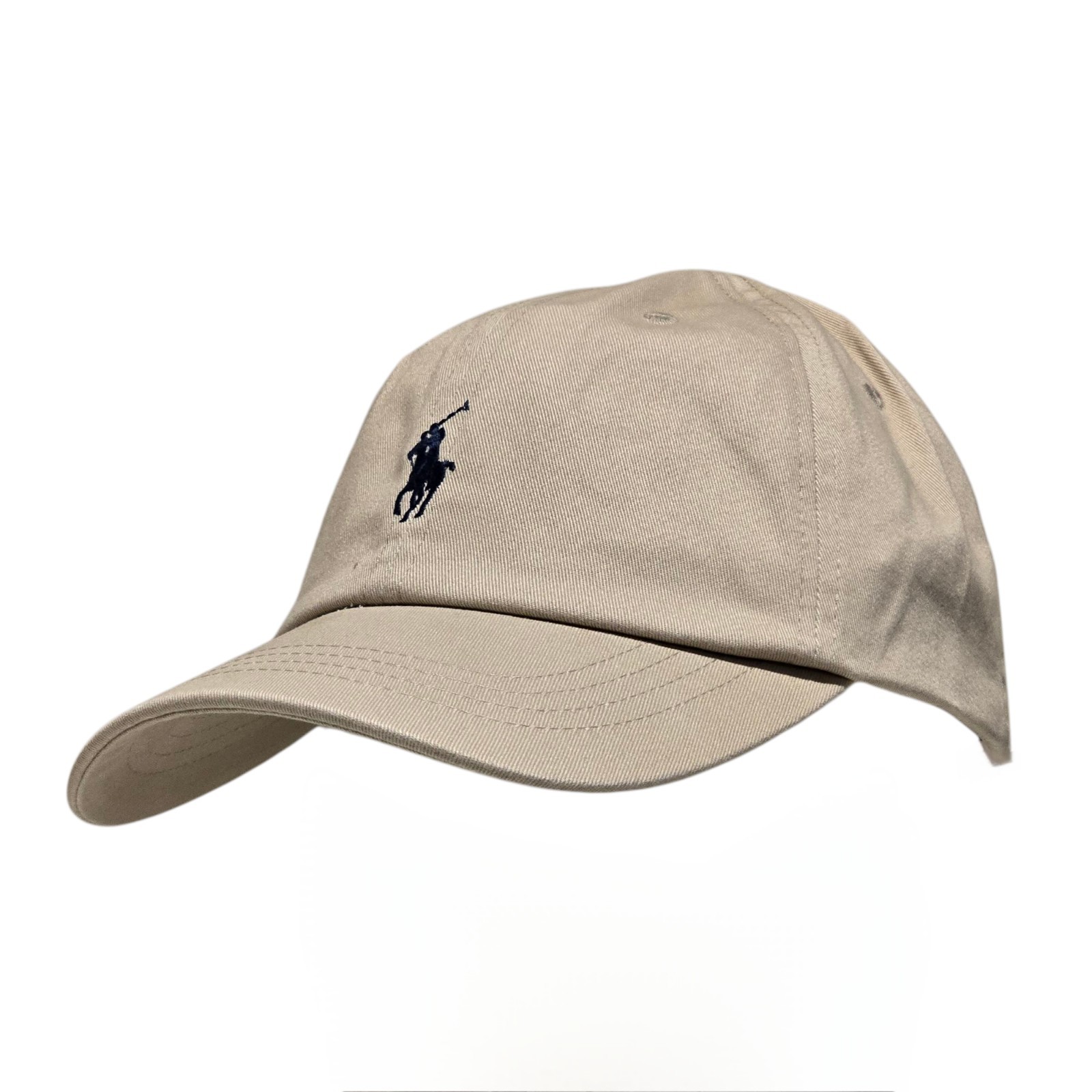 Polo Ralph Lauren Men’s Cotton Chino Ball Cap One Size Beige Blue