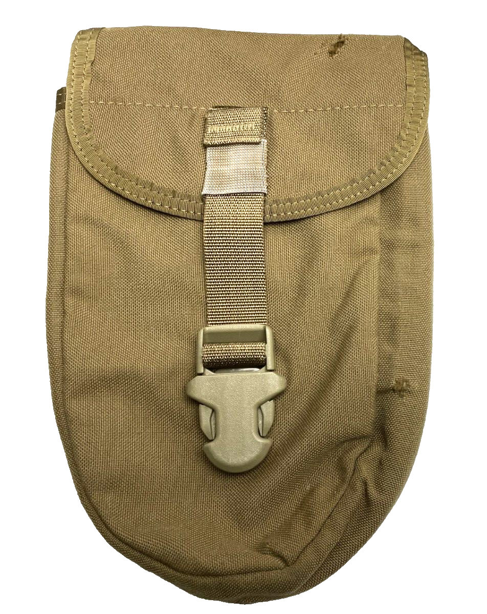 USMC Gerber 2000 MINT Entrenching E Tool Trifold Shovel w/ Pouch Coyote Marine