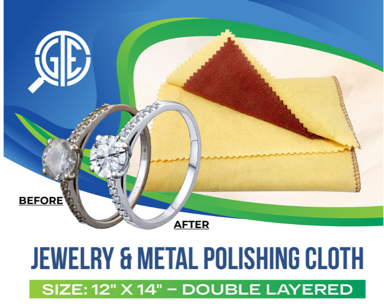 Jewelry Polishing Rouge Cloth Cleaner for Gold Silver Coins Watches Brass Copper