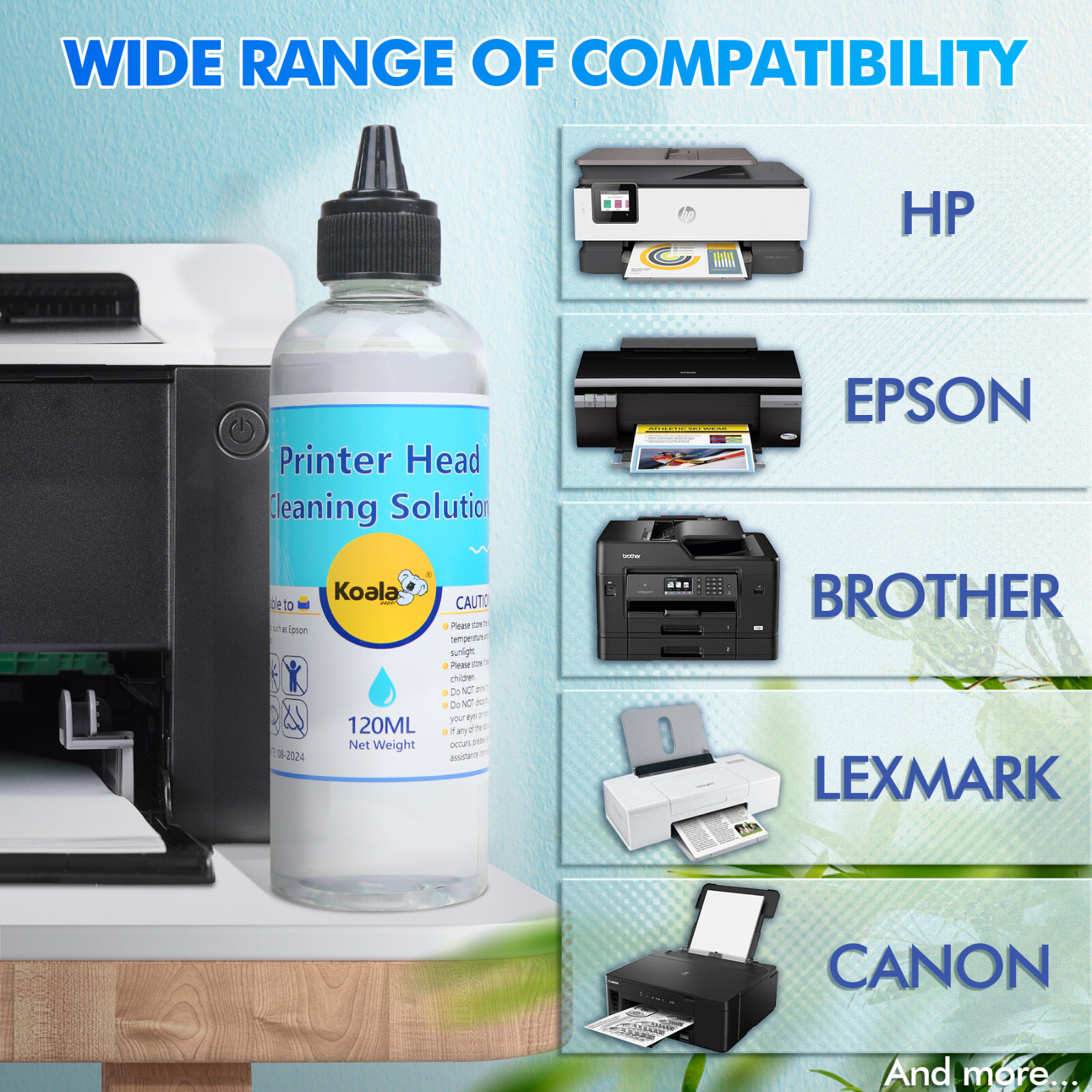 Epson Printer Cleaning Kit 240ML Unlock Print Head Nozzle Cleaner Solution Flush