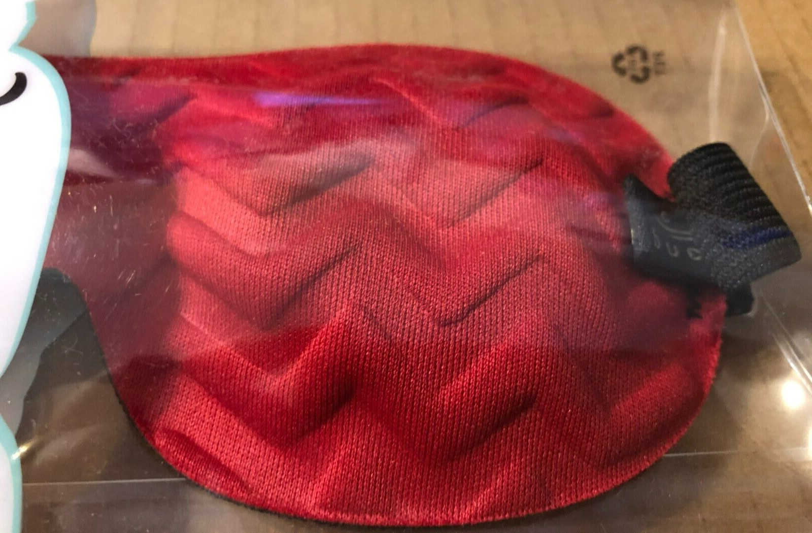 Bucky Ultralight Travel & Sleep Chevron Eye Mask, Red, One Size