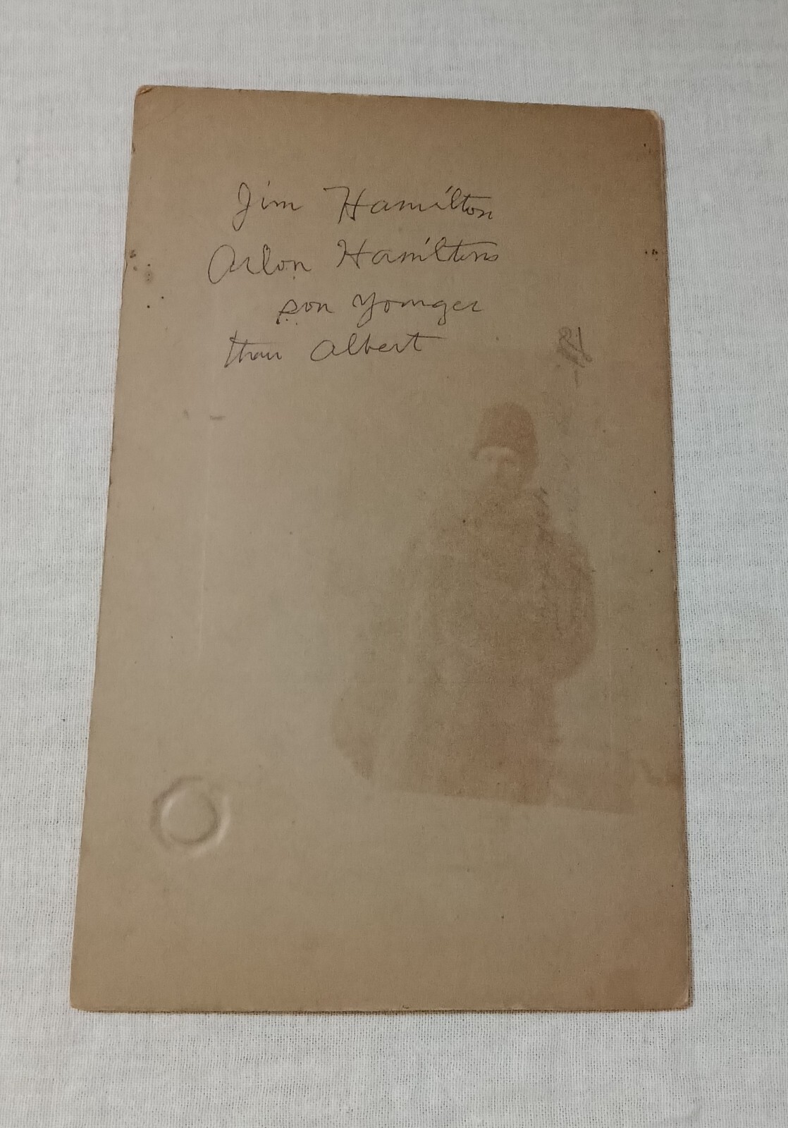 VINTAGE WWI US ARMY SOLDIER CABINET CARD PHOTO