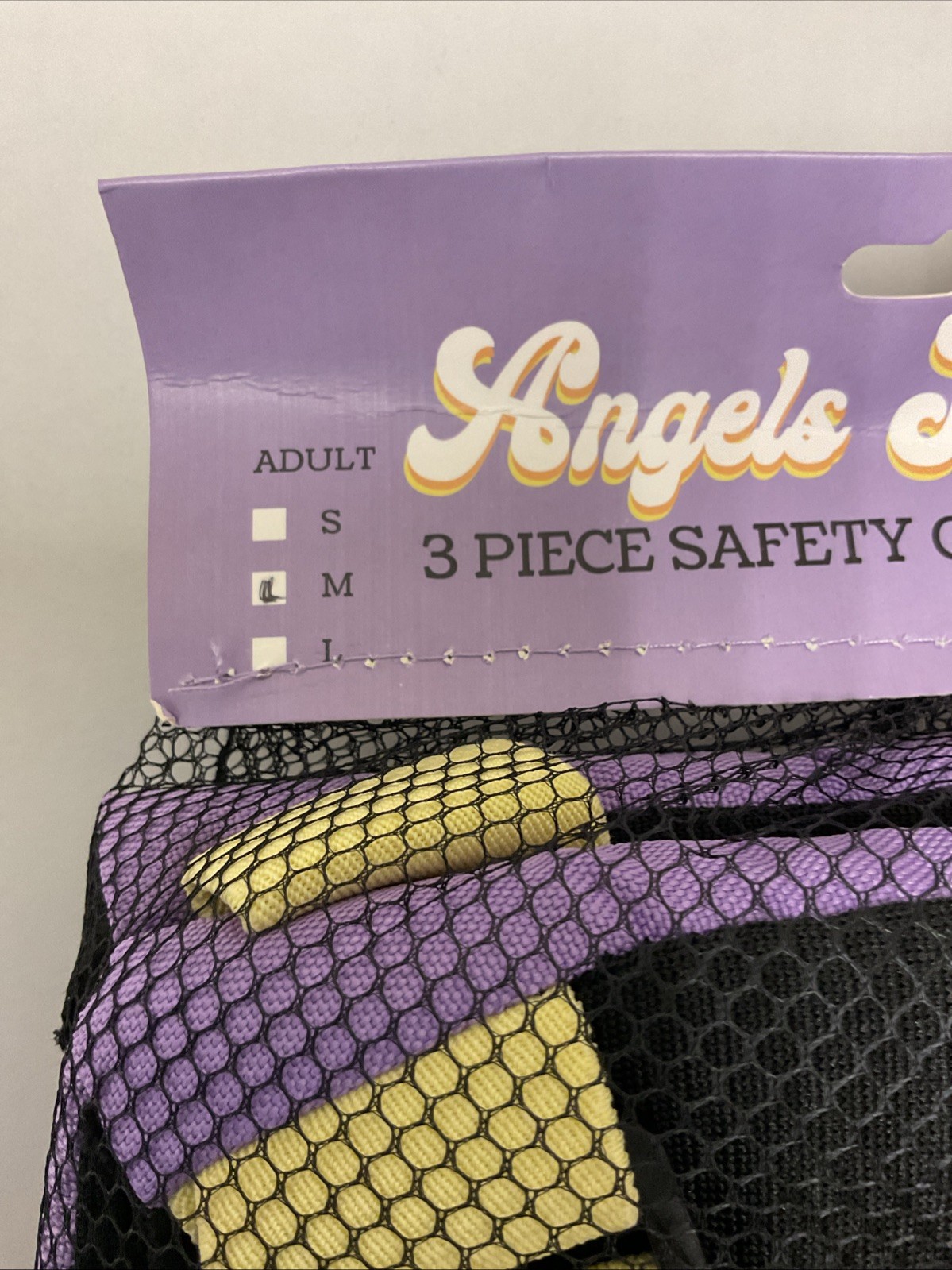 Angels Skates 3 Piece Safety Gear Pack W/Wrist, Elbow & Knee Guards Adult M