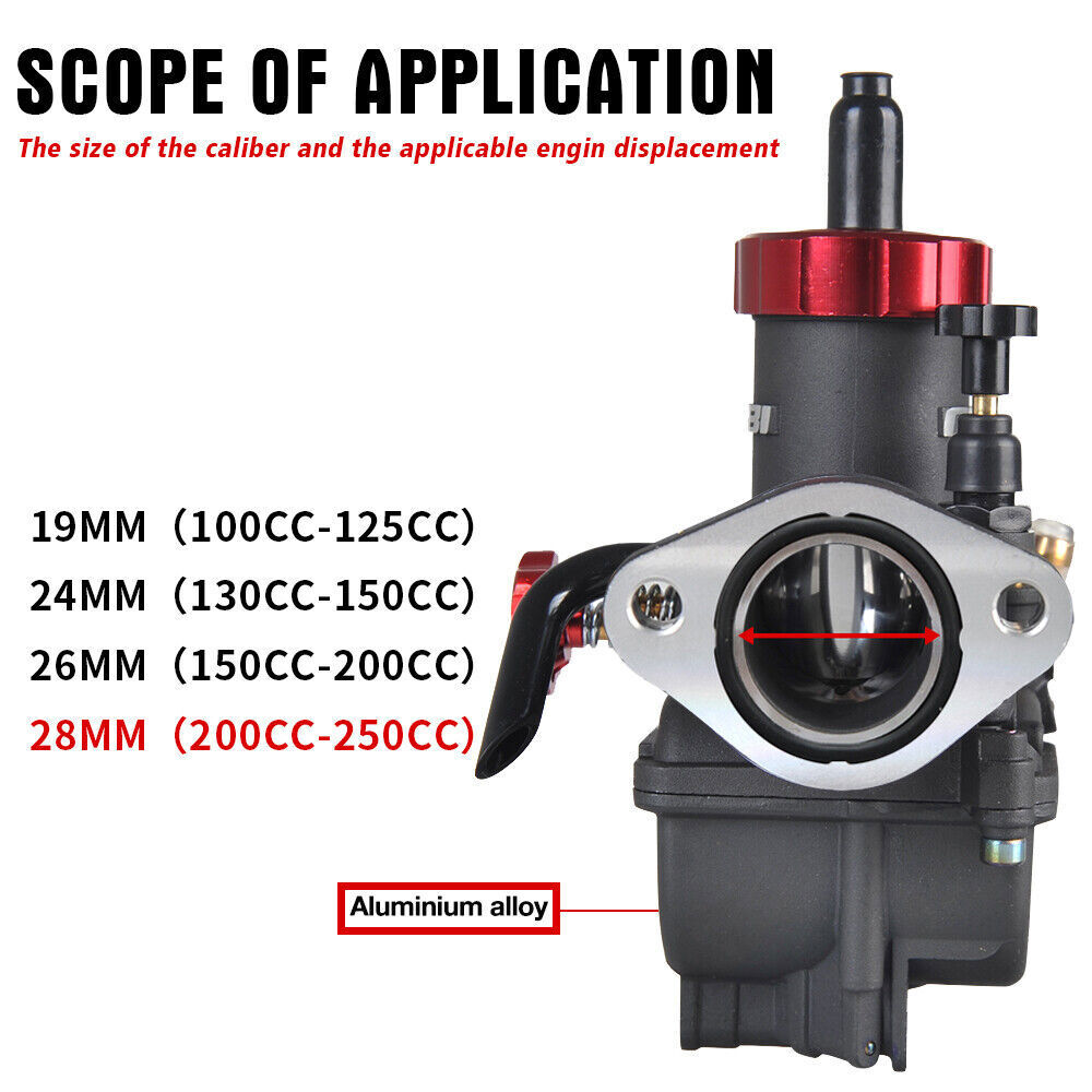 NIBBI PE 28mm Carburetor Carb For Can-Am DS250 ATV DS 250 2007-2023 S16100RCB000