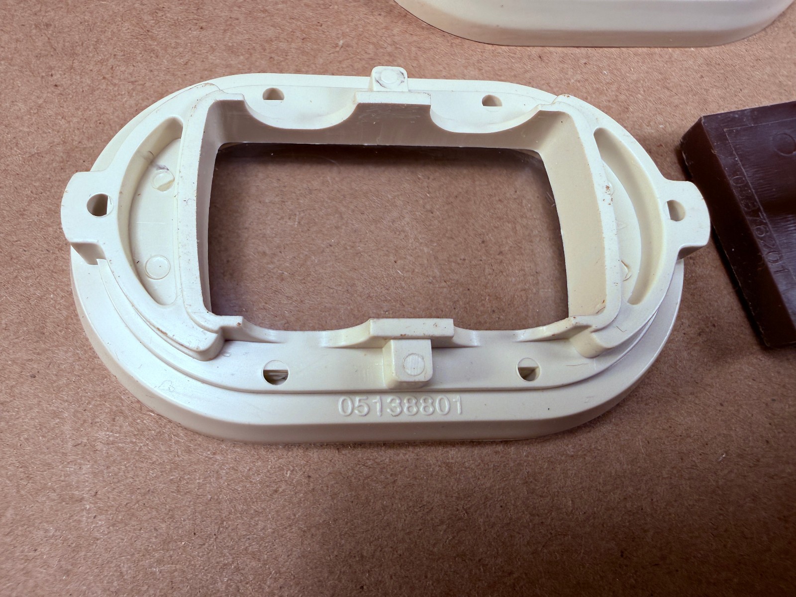 Set of Vintage Stanley Level End Plates Caps with Vial Covers and Surrounds