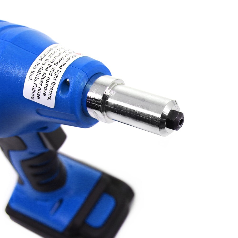 14.4 Volt Li-ion Cordless Puller Rivet Gun Tool Set 1/8 3/32 5/32 3/16" Rivets