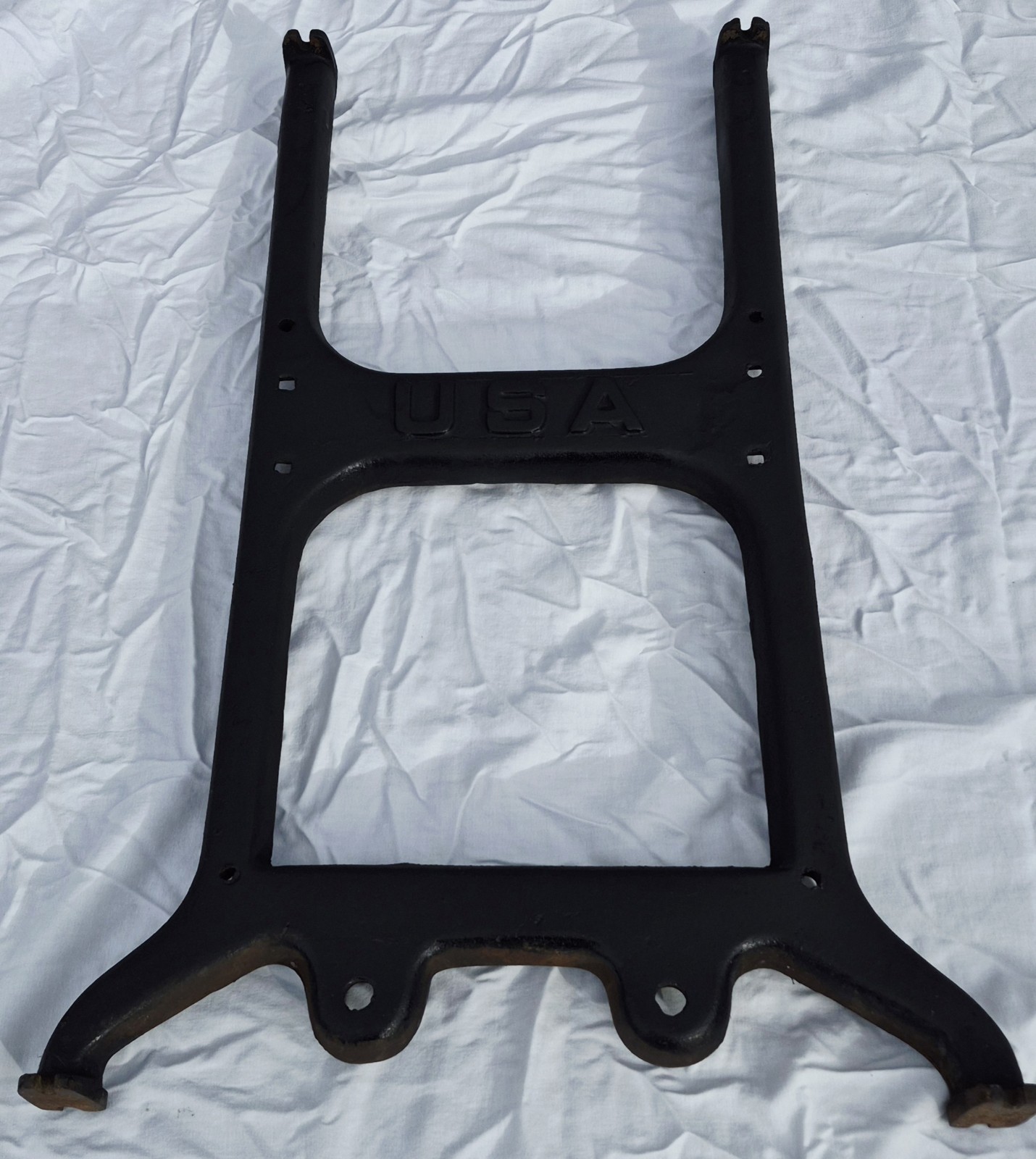 Antique Industrial Vintage Cast Iron Table Legs USA 28 Inches Tall