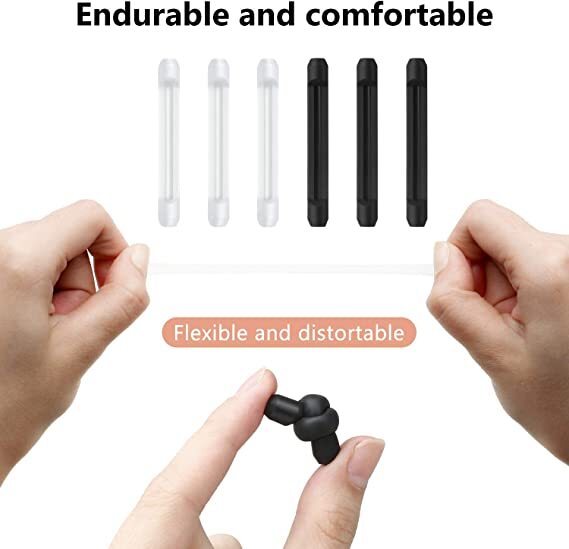 8Pcs Anti Slip Glasses Ear Hooks Clip Tip Eyeglasses Holder Safety Retainer Grip