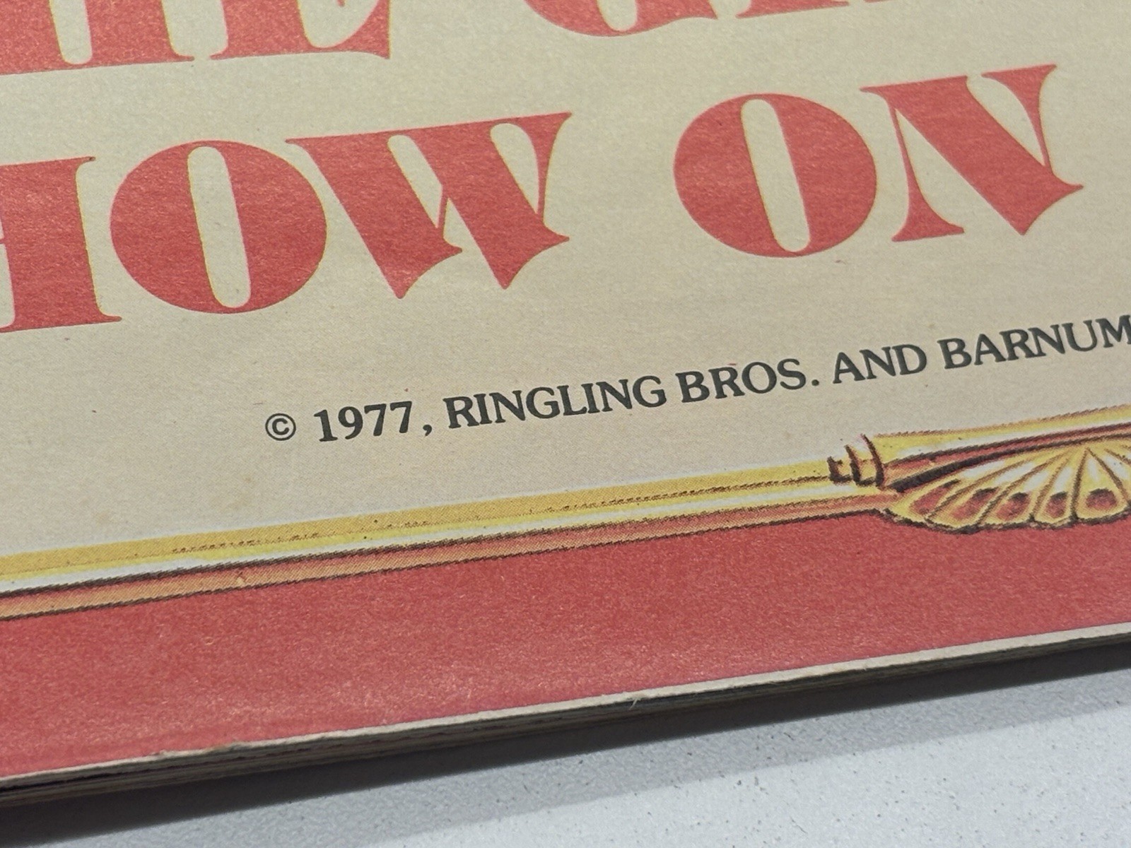 1977 Ringling Brothers And Barnum And Bailey Circus Program Magazine Vintage