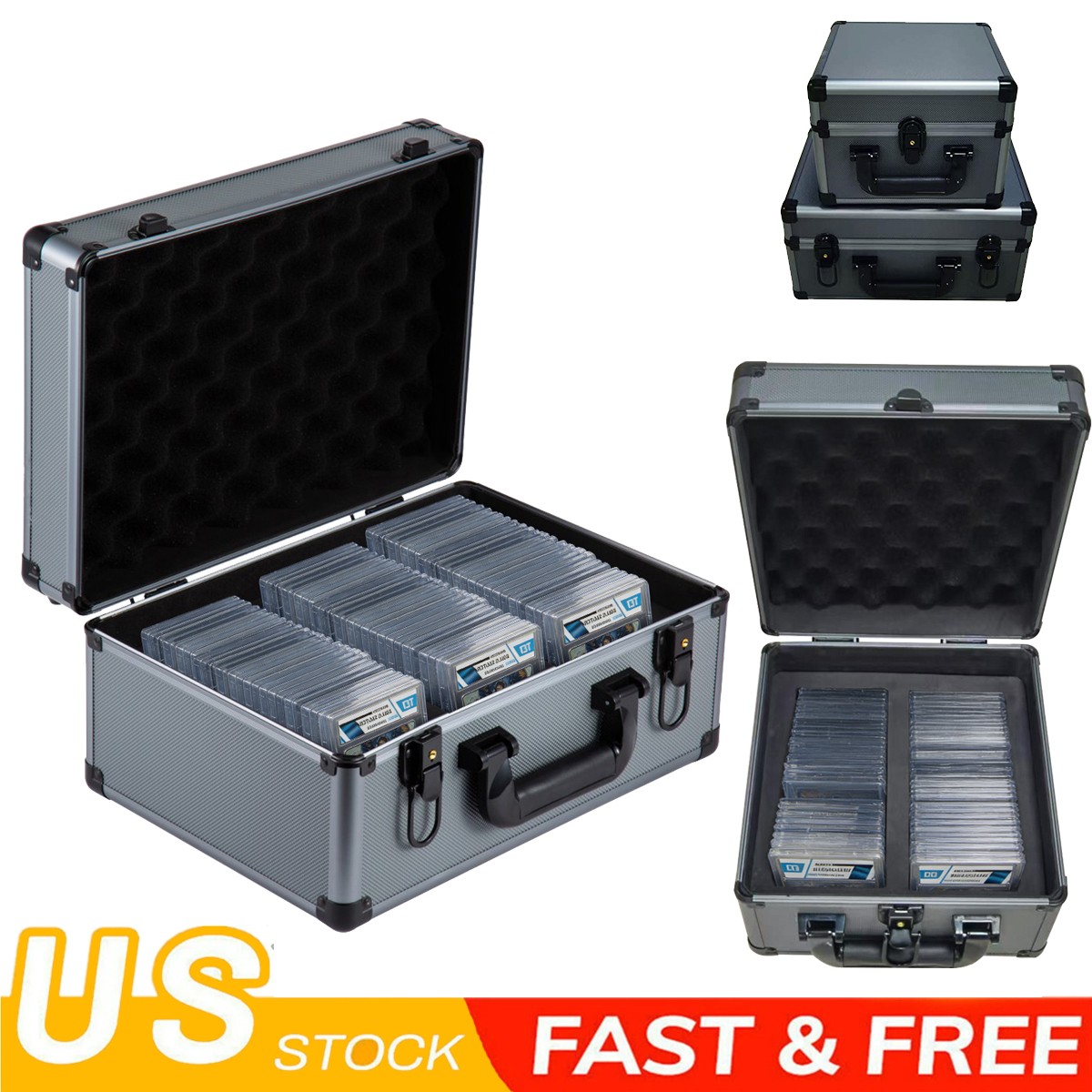 Graded Card StorageBox 60/90CT Waterproof Case Slab Holder Protector For PSA BGS