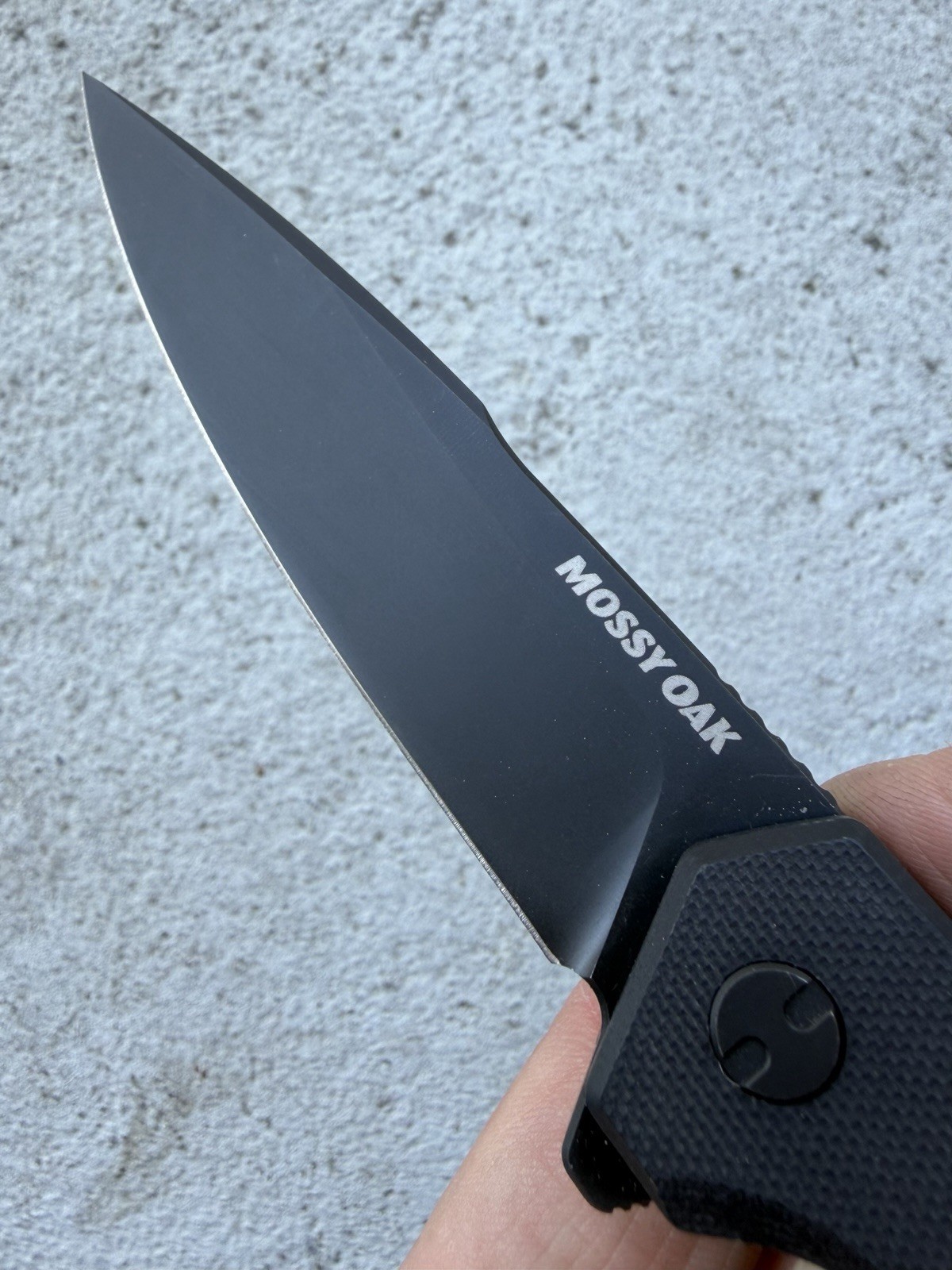 MOSSY OAK FOLDING POCKET KNIFE D2 BLADE GLASS BREAKER ROPE CUTTER BOTTLE OPENER