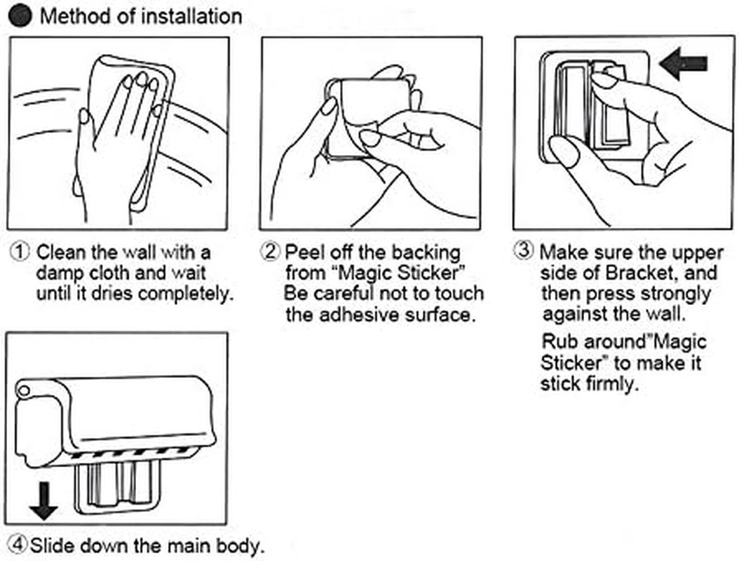 Toothbrush Holder with Cover, Space-Saving Dustproof (Ivory White)