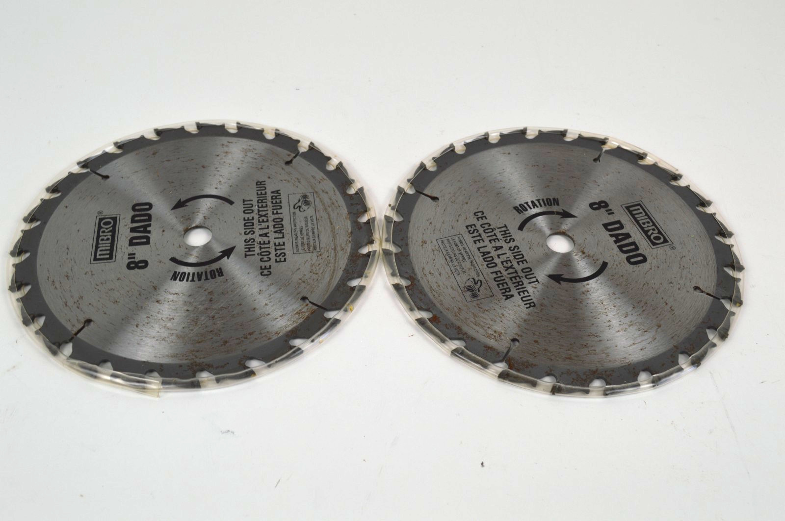 MIBRO 8" Carbide Stacking Dado Blade Set 14 Piece Pack Groove Saw