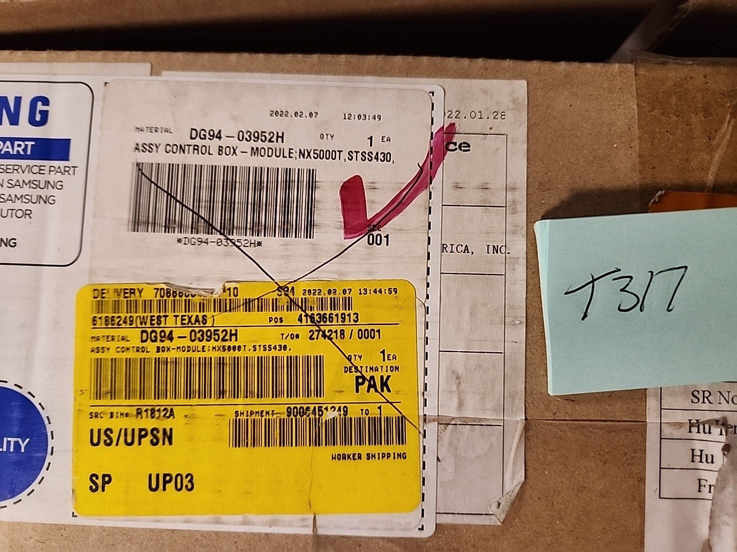 Samsung DG94-03952H Control Box Module Assembly