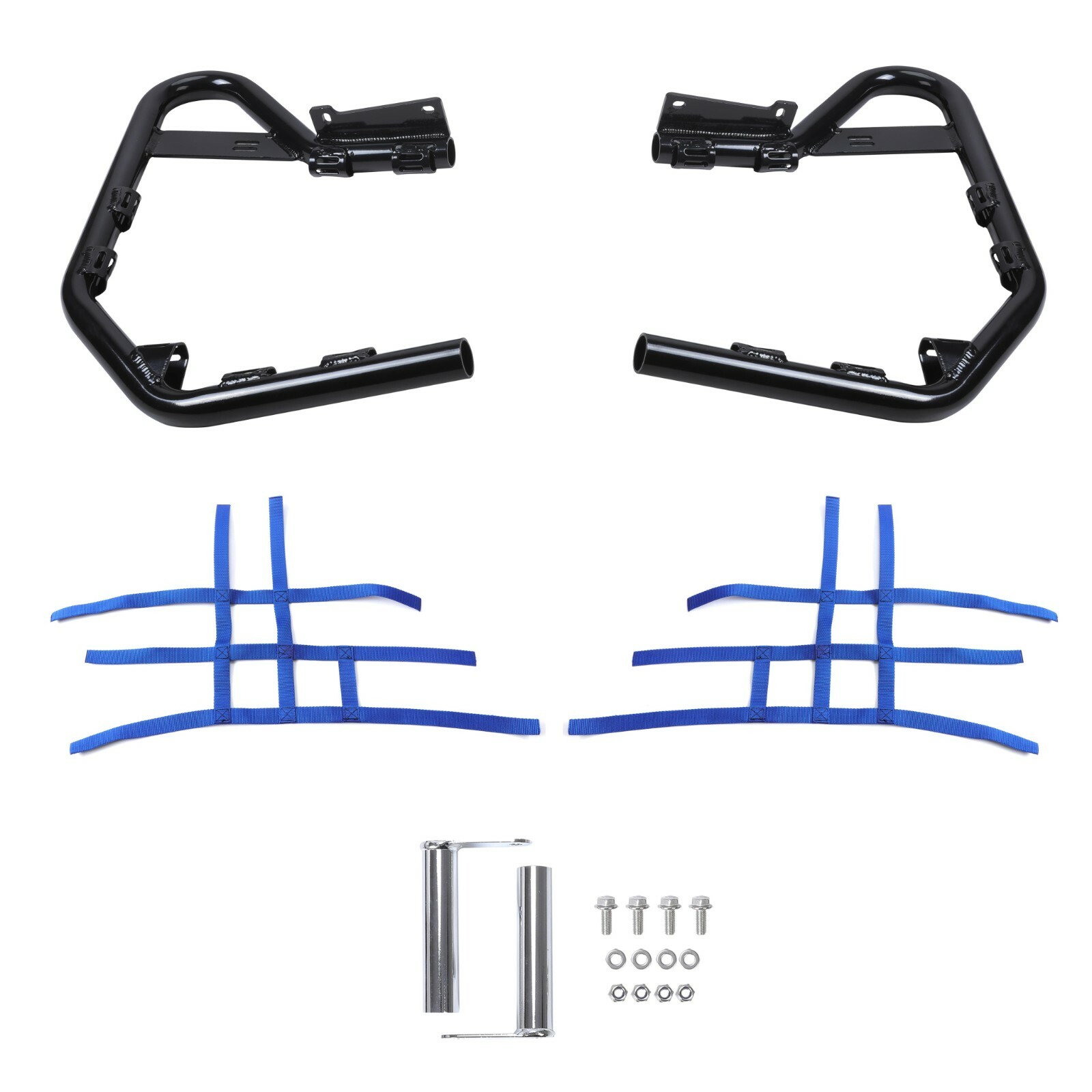 Blue Aluminium Side Step Nerf Bars Foot Peg For Yamaha Raptor 700 YFM 700 YFM700