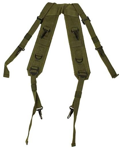 H-Style Suspenders Military Combat Ready LC-1 Load-Bearing Harness Olive Drab