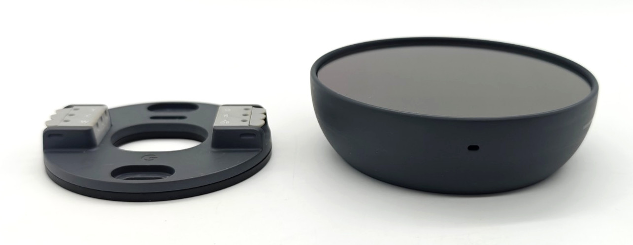 Used Google Nest Thermostat Smart Wi-Fi Thermostat Battery Gray – Mirror Display