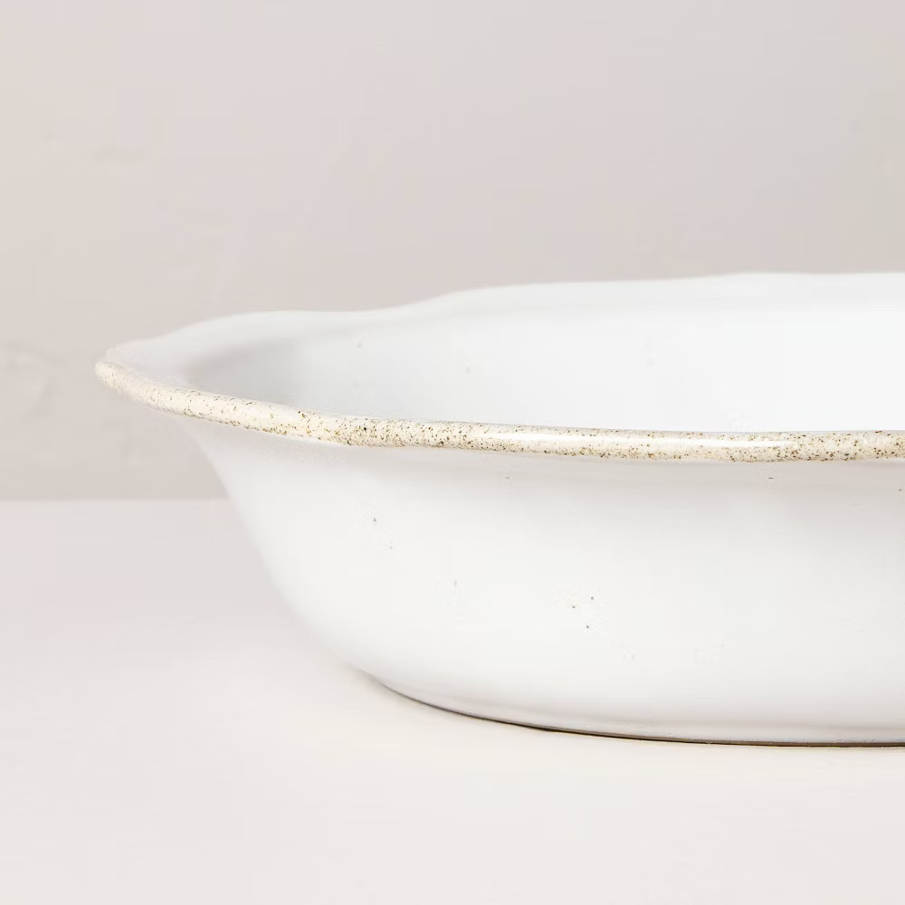 Set of 4 Carved Edge Pasta/Grain Bowls Cream - Hearth & Hand