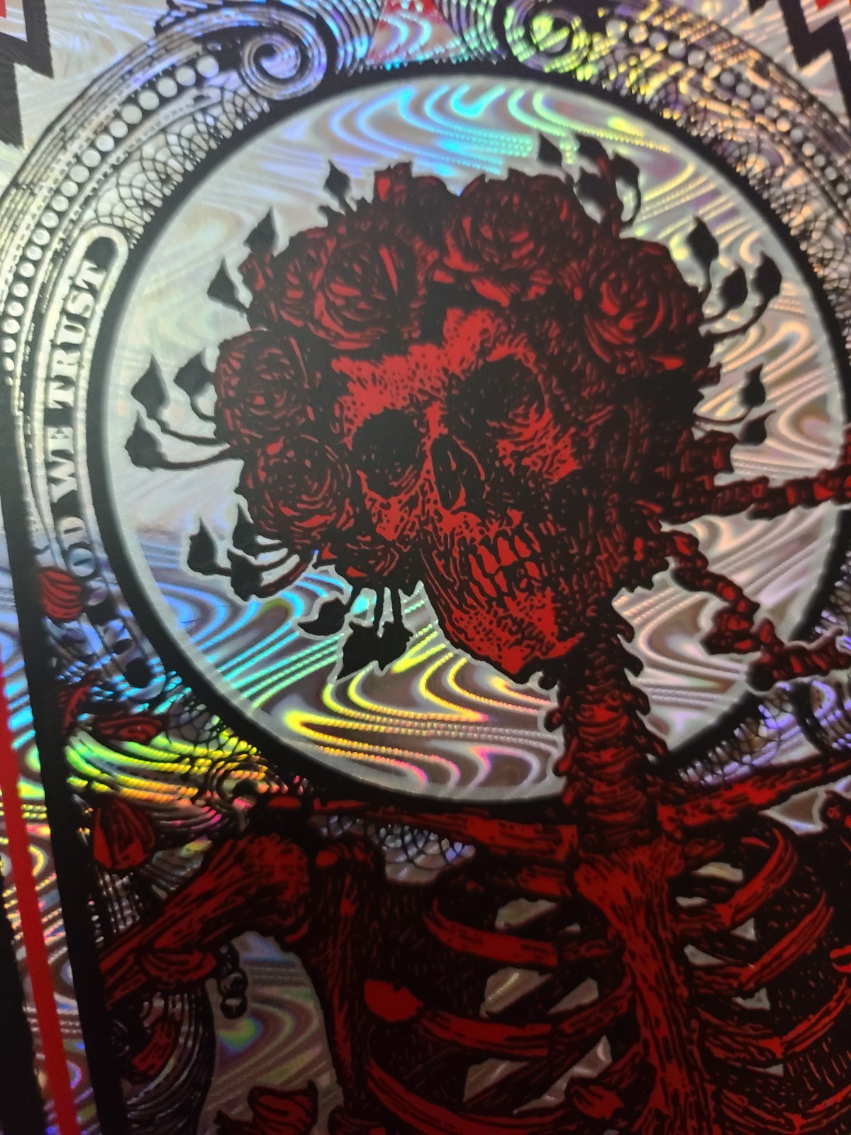 Grateful Dead BERTHA Blunt Graffix Art Print RARE Wave Foil Handbill 6x12 Poster
