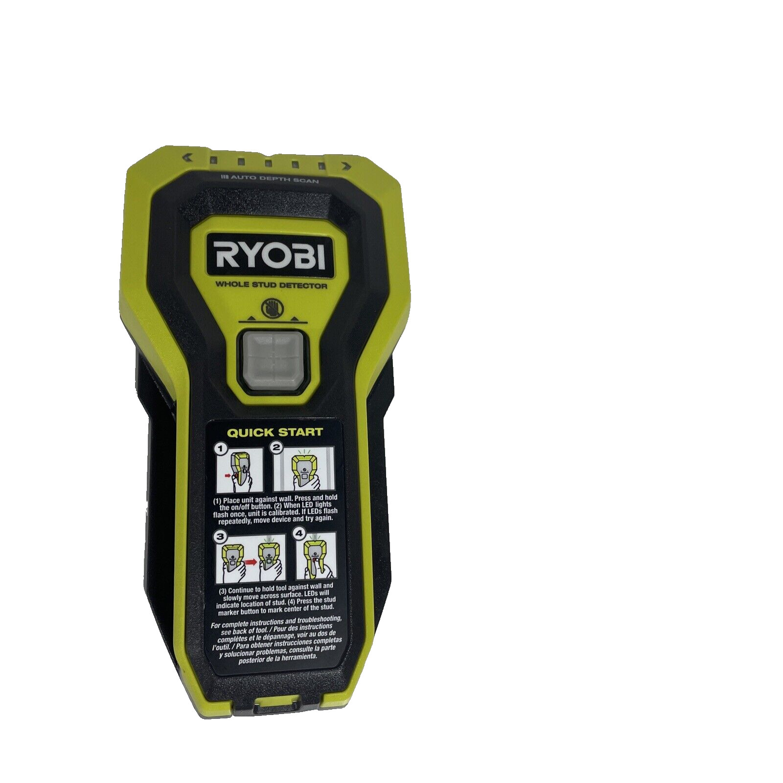 RYOBI ESF5002 Whole Stud Finder Auto Depth Scan Tech Hand-Held Multiple LED A21