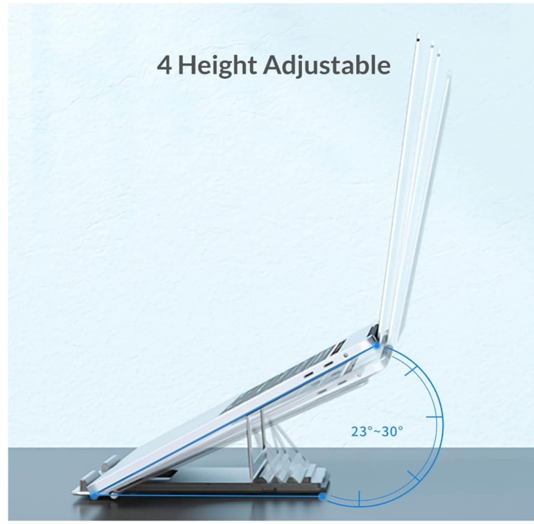 Laptop Stand Adjustable Computer Stand for Desk Ergonomic Aluminum Holder up 17"