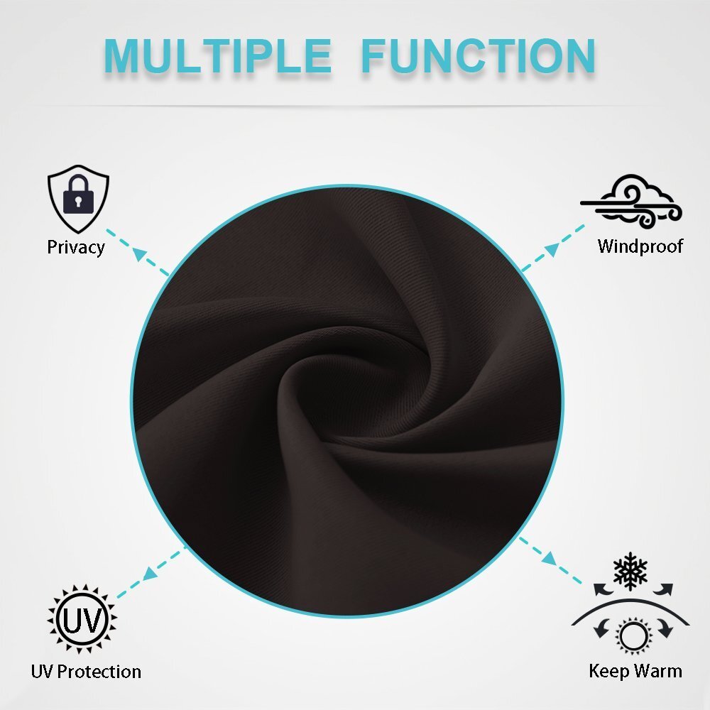 1/2PC100% BLACKOUT UNLINED HEAVY THICK THERMAL PANELS WINDOW CURTAIN TREATMENT