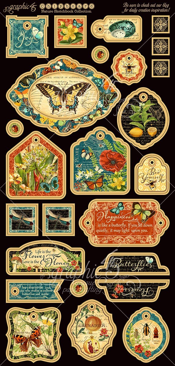 GRAPHIC 45 NATURE NOTEBOOK RETIRED 2020 ~NATURE BOTANICAL BUTTERFLY *SHIPS FREE*