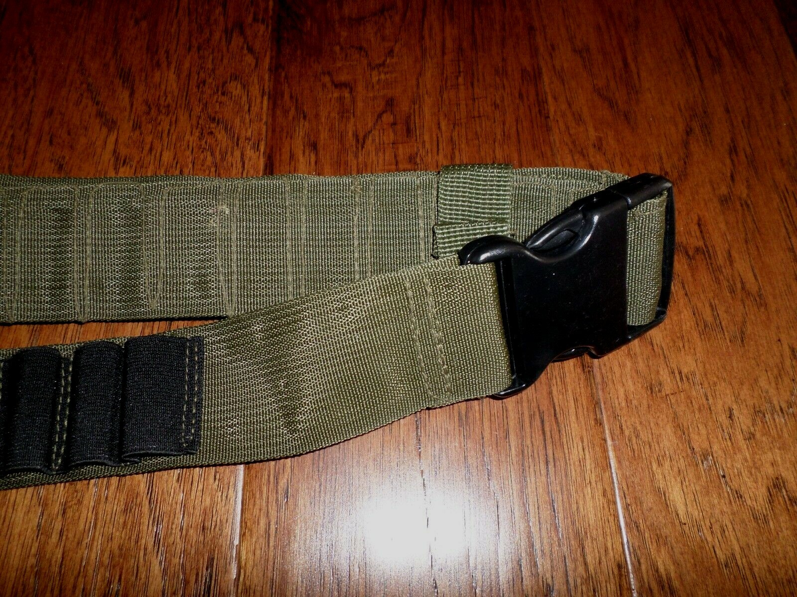 TACTICAL 48 SHELL SHOTGUN BANDOLEER OD GREEN AND BLACK FITS ANY GAUGE 10.12.16.2