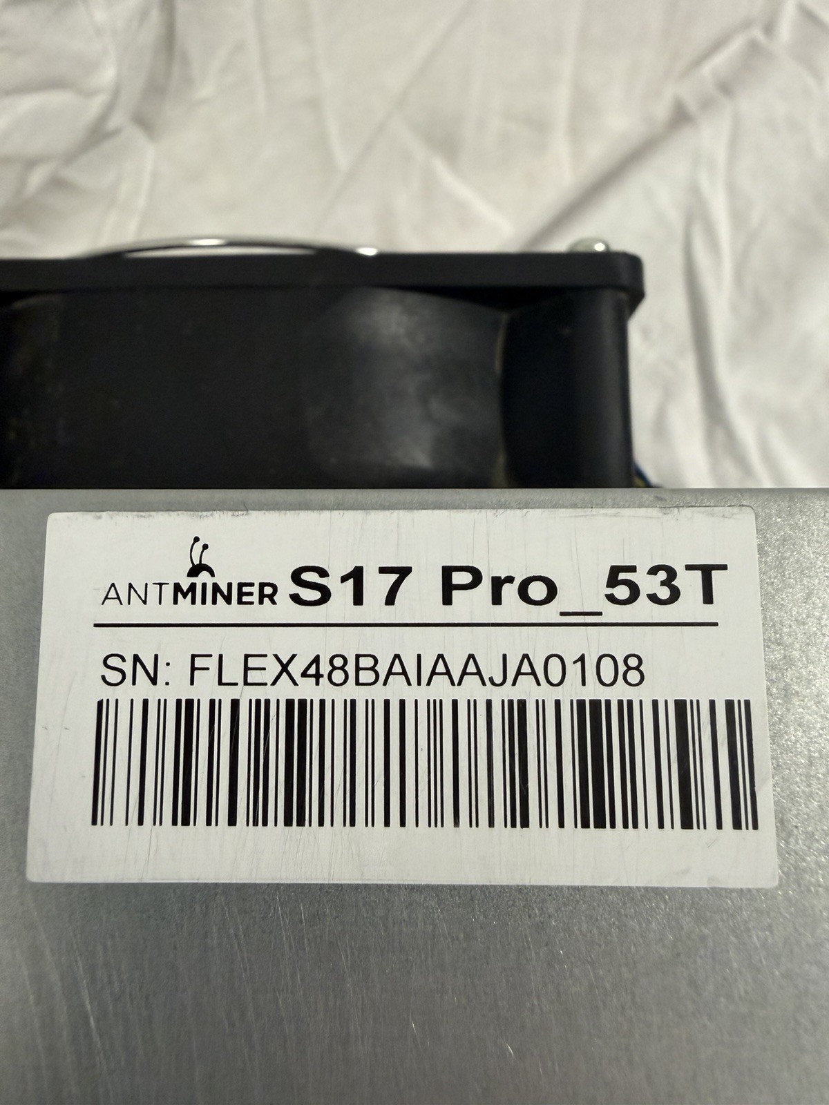 Bitmain Antminer S17 Pro 53T ASIC Miner – Tested Working, Great Condition