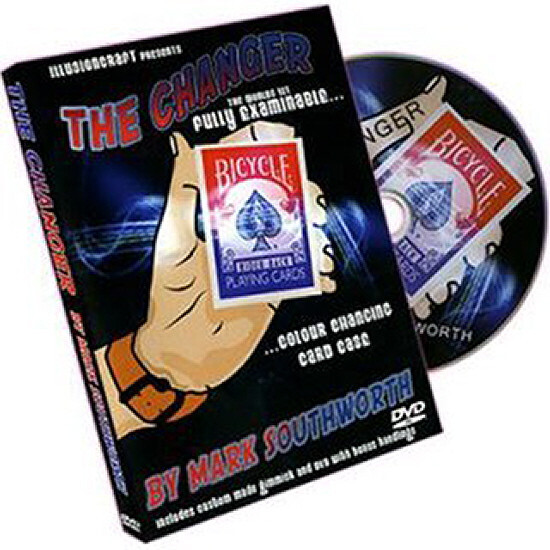 THE CHANGER DVD & PRECISION GIMMICK - MARK SOUTHWORTH - CARD MAGIC