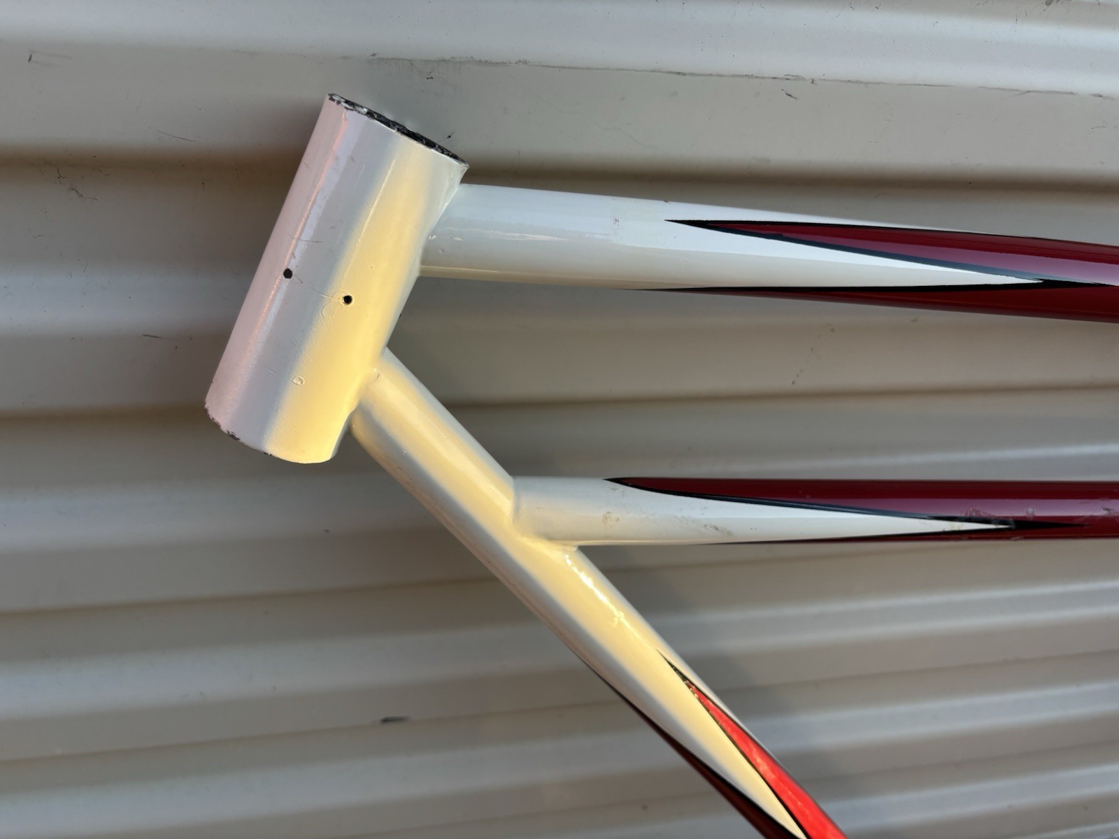 ANTIQUE 1920'S CIRCA UNIDENTIFIED 28" RESTORED MOTORBIKE BICYCLE FRAME SET