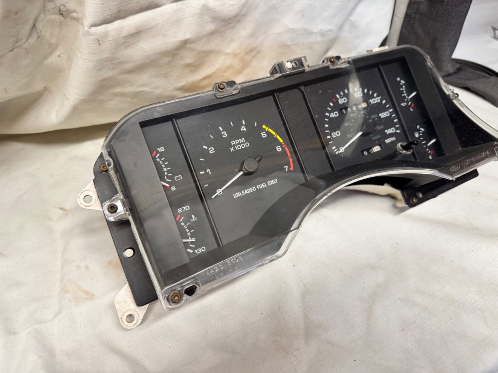 1990 1991 1993 Mustang 140 MPH Instrument Cluster Gauges Speedometer OEM 62B