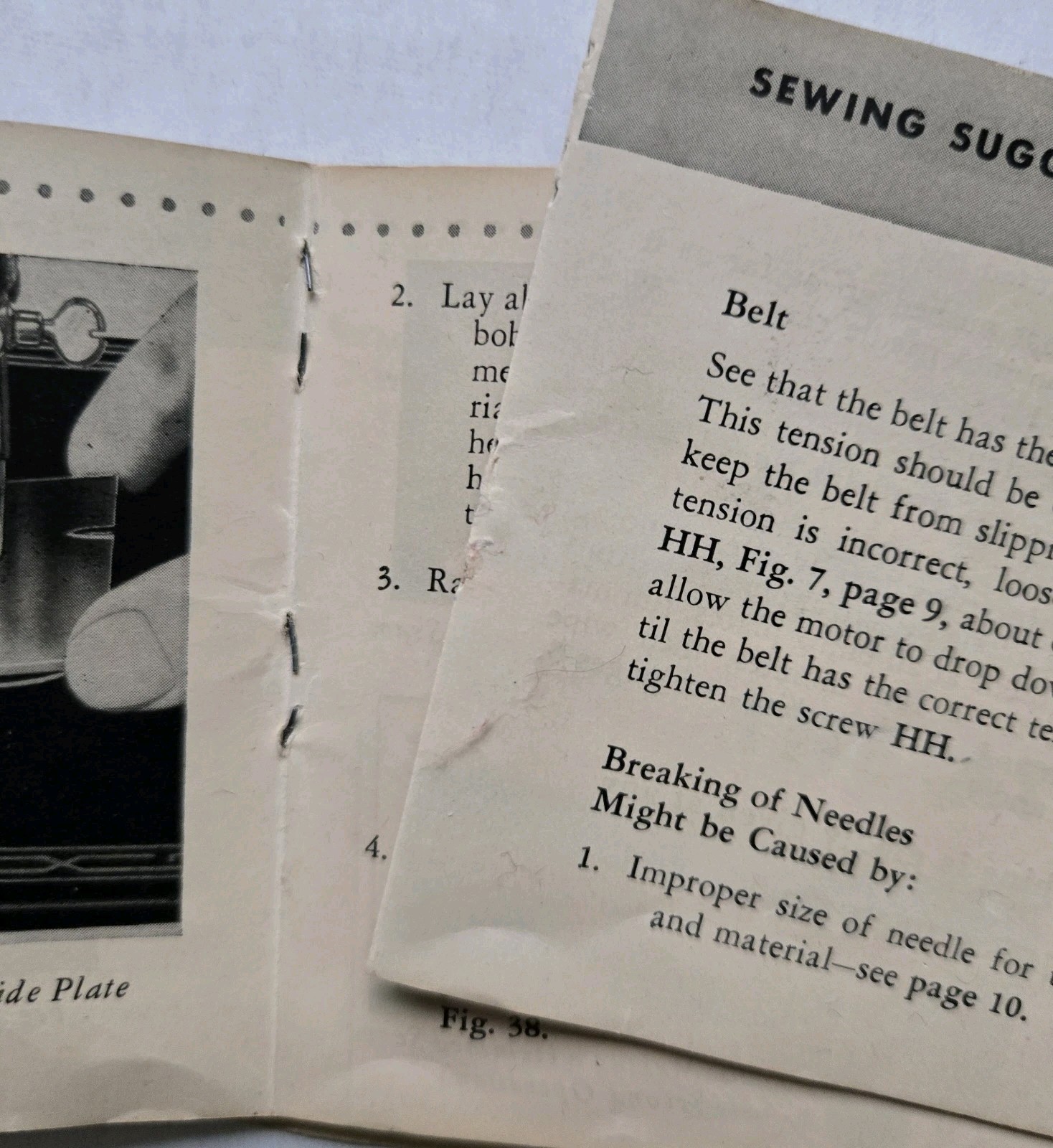 Singer Electric Sewing Machine Model 99 K Instruction Book Manual Original 1953